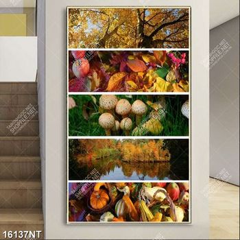 Tranh ghép mùa thu lá vàng