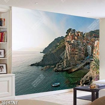 Tranh thành phố biển 16147NT