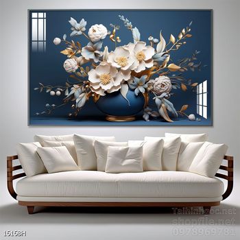 Tranh bình hoa 3D tuyệt đẹp