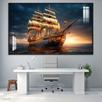 Tranh thuận buồm xuôi gió treo tường đẹp