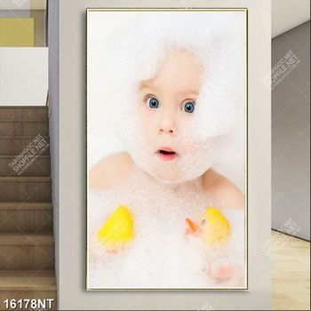 Tranh em bé dễ thương