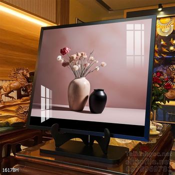 Tranh bình hoa đẹp trang trí tường