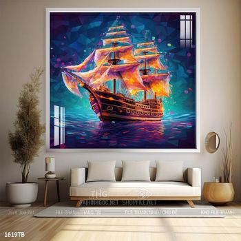 Tranh thuận buồm xuôi gió đẹp ấn tượng