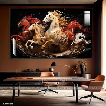 Tranh ngựa treo tường