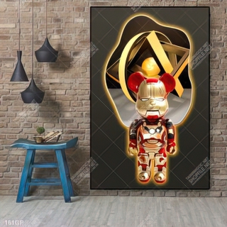 Tranh treo tường gấu bearbrick đẹp độc đáo