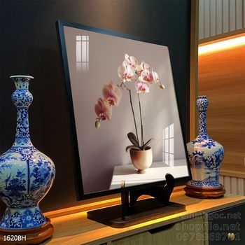 Mẫu tranh bình hoa sang trọng đẹp độc đáo