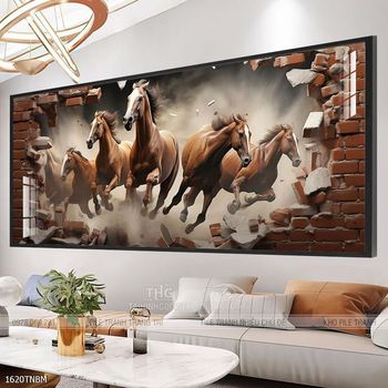 Tranh ngựa đẹp ấn tượng