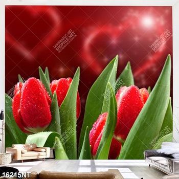 Tranh hoa tulip đỏ 16215NT