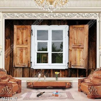 Tranh cánh cửa sổ màu trắng