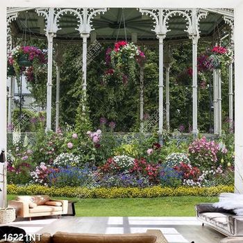 Tranh vườn hoa đẹp 16221NT