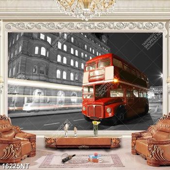 Tranh xe bus hai tầng