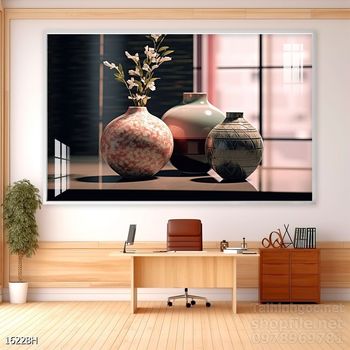 Mẫu tranh bình hoa đẹp hiện đại trang trí tường nhà