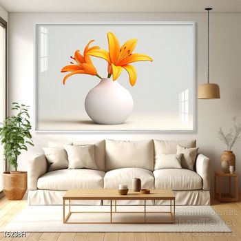 Tranh bình hoa nghệ thuật sang trọng