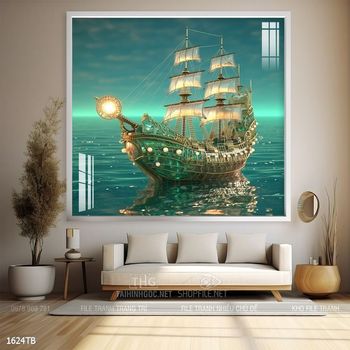 Tranh thuyền buồm và cảnh biển