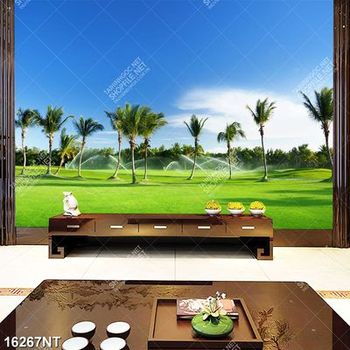 Tranh sân vườn đẹp 16267NT