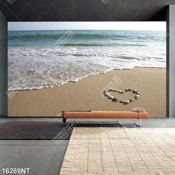 Tranh trái tim trên cát