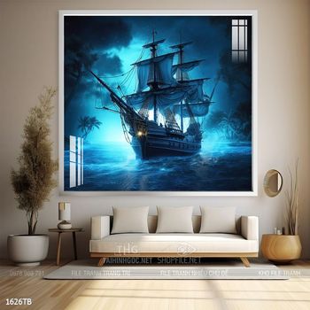 Tranh thuận buồm xuôi gió cánh buồm vàng đẹp nhất