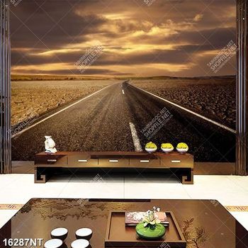 Tranh con đường và bầu trời nghệ thuật