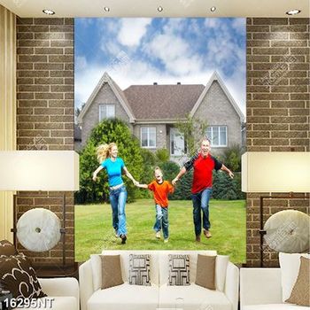 Tranh gia đình nắm tay nhau