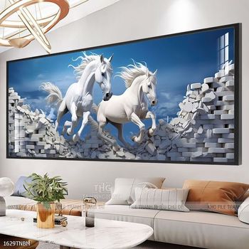 Tranh ngựa đẹp ấn tượng