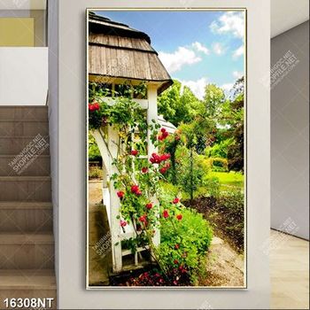 Tranh vườn hoa đẹp