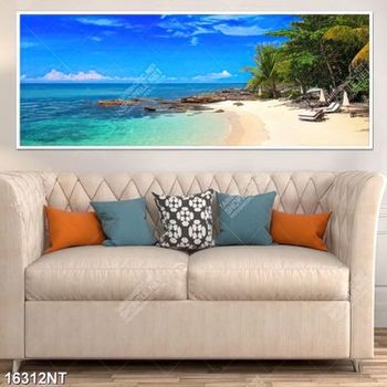 Tranh bãi biển đẹp 16312NT