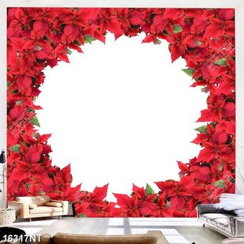 Tranh vòng hoa đỏ