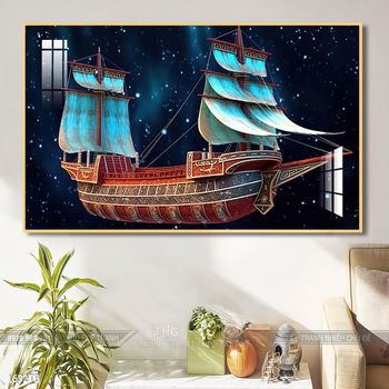 Tranh thuận buồm xuôi gió đẹp