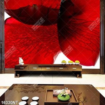 Tranh nghệ thuật cánh hoa đỏ