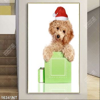 Tranh chú chó nhỏ 16341NT