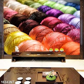 Tranh cuộn len nhiều sắc màu