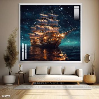 Tranh thuyền buồm và cảnh biển