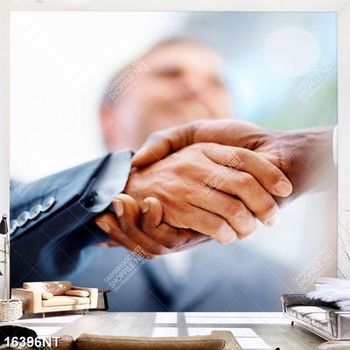 Tranh bắt tay hợp tác 16396NT