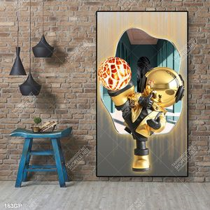 Tranh nghệ thuật phi hành gia trang trí tường nhà