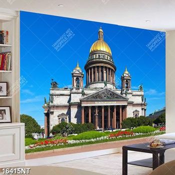 Tranh tòa nhà đẹp 16415NT