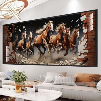 Tranh treo tường ngựa bát mã