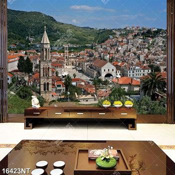 Tranh phong cảnh thành phố 16423NT