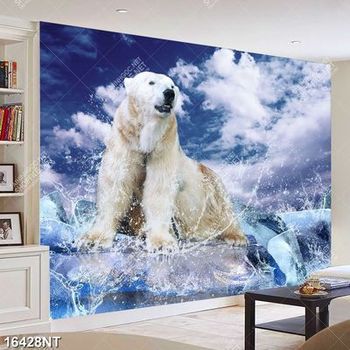 Tranh nghệ thuật chú chó trắng