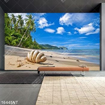 Tranh bãi biển đẹp 16445NT