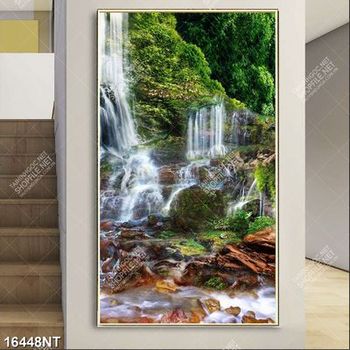 Tranh file gốc thác nước thiên nhiên tuyệt đẹp