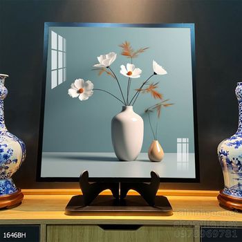 Tranh bình hoa hiện đại treo tường sang trọng ý nghĩa