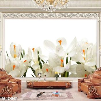 Tranh bông hoa trắng