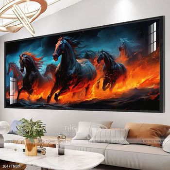 Tranh ngựa đẹp ấn tượng