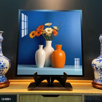 Tranh bình hoa trang trí phòng khách, phòng ăn đẹp