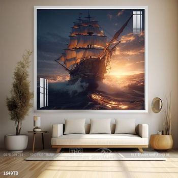 Tranh thuận buồm xuôi gió treo tường đẹp