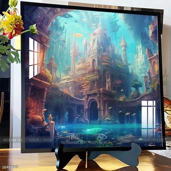 Tranh treo tường cá heo đại dương