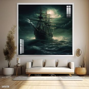 Tranh thuận buồm xuôi gió trang trí tường nhà