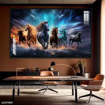 Tranh treo tường ngựa bát mã