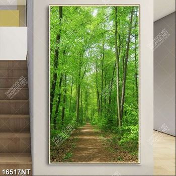 Tranh khu rừng xanh 16517NT