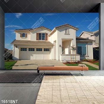 Tranh ngôi nhà màu trắng 16518NT